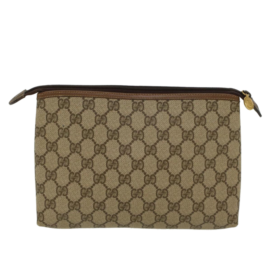 GUCCI GG Canvas Clutch Bag PVC Leather Beige 0141156088 4021  ep901 - Gucci