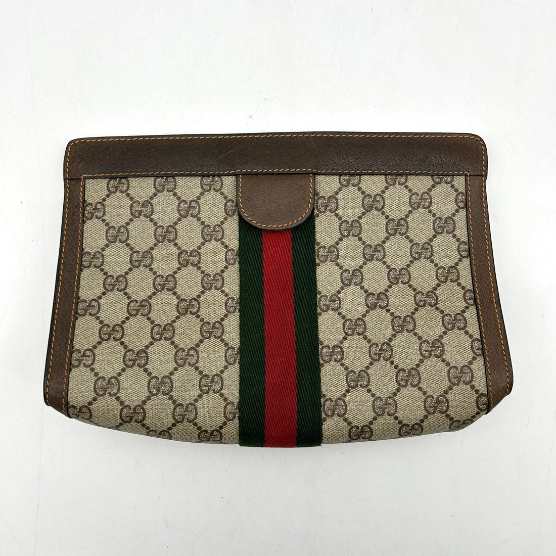 GUCCI Web Sherry Line GG Canvas Clutch gu5910cc - Handbag & Wallet Accessories