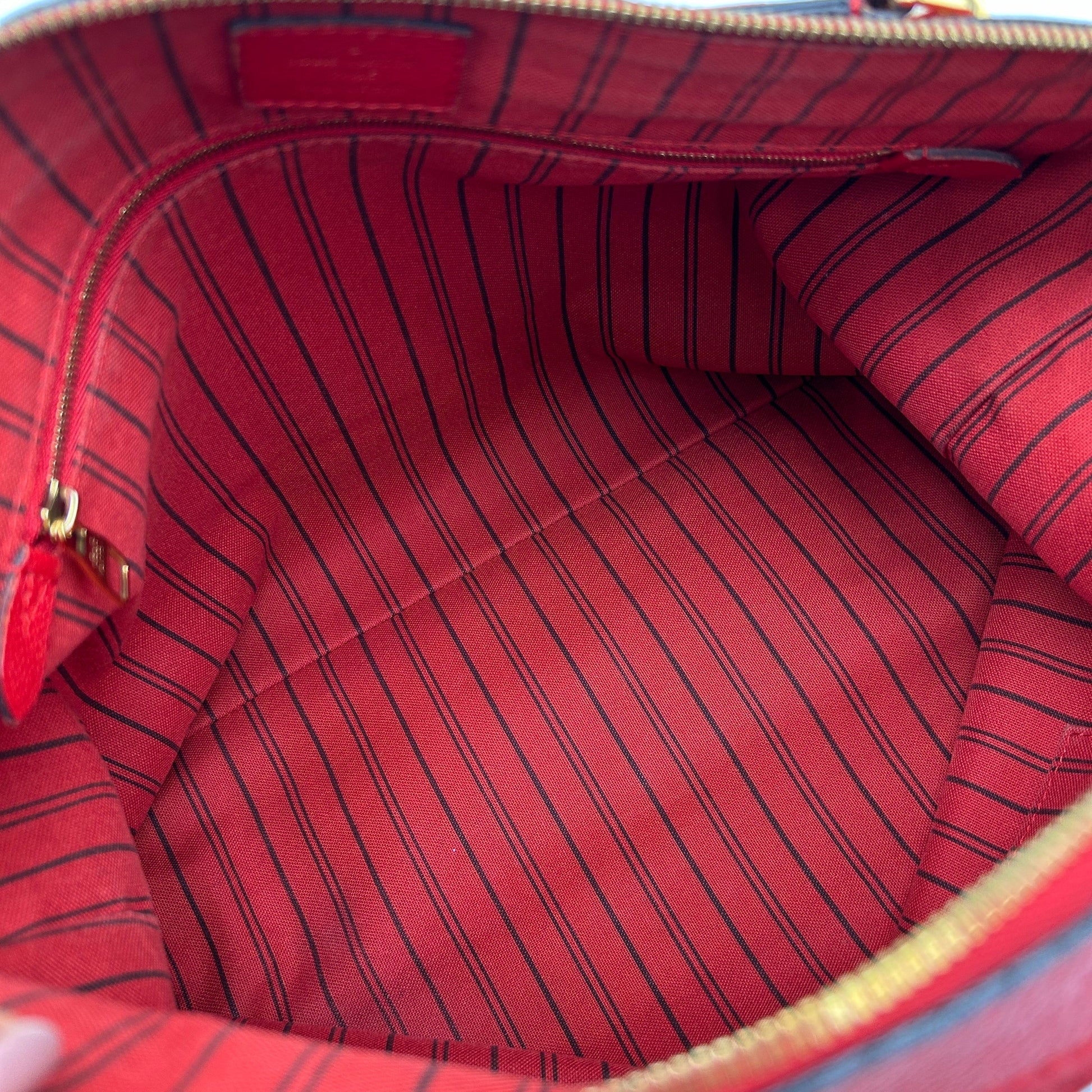 Louis Vuitton Monogram Empreinte Bastille PM Red Tote Bag - Handbags - 11