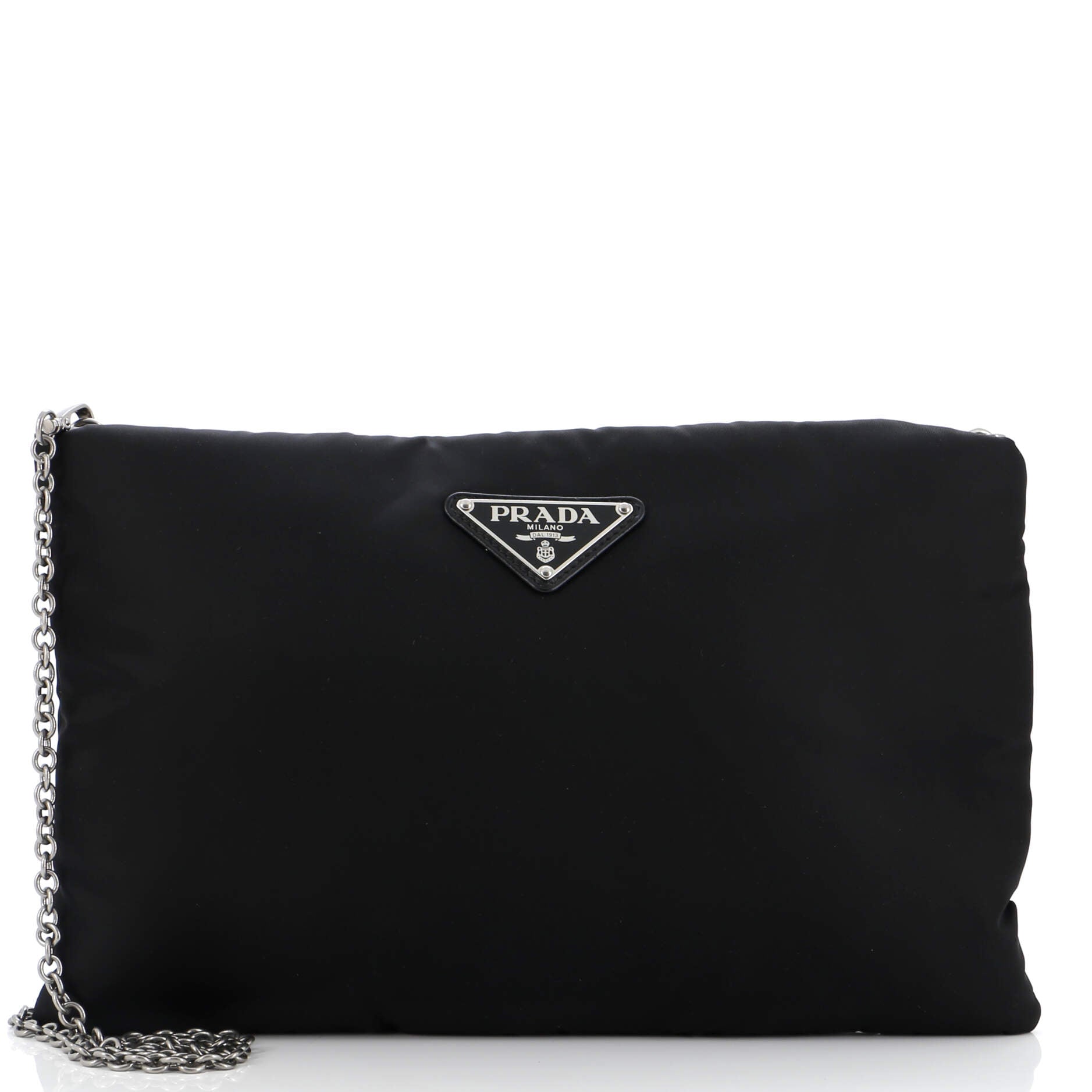 PRADA Fluo Chain Clutch Tessuto Medium - Handbags, Wallets & Cases