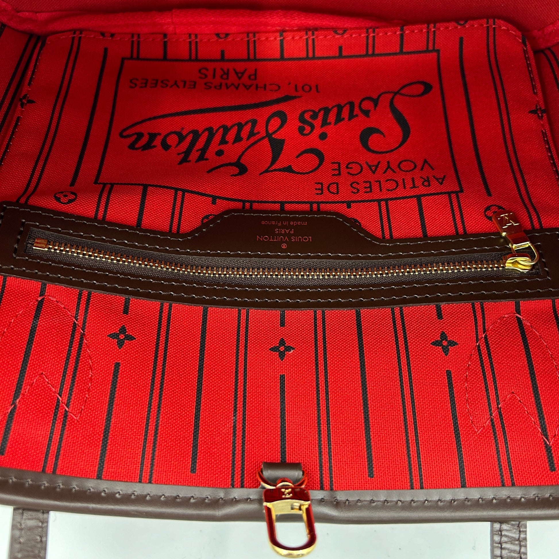 Louis Vuitton Neverfull PM Damier Ebene Tote Bag Brown - Handbags - 6