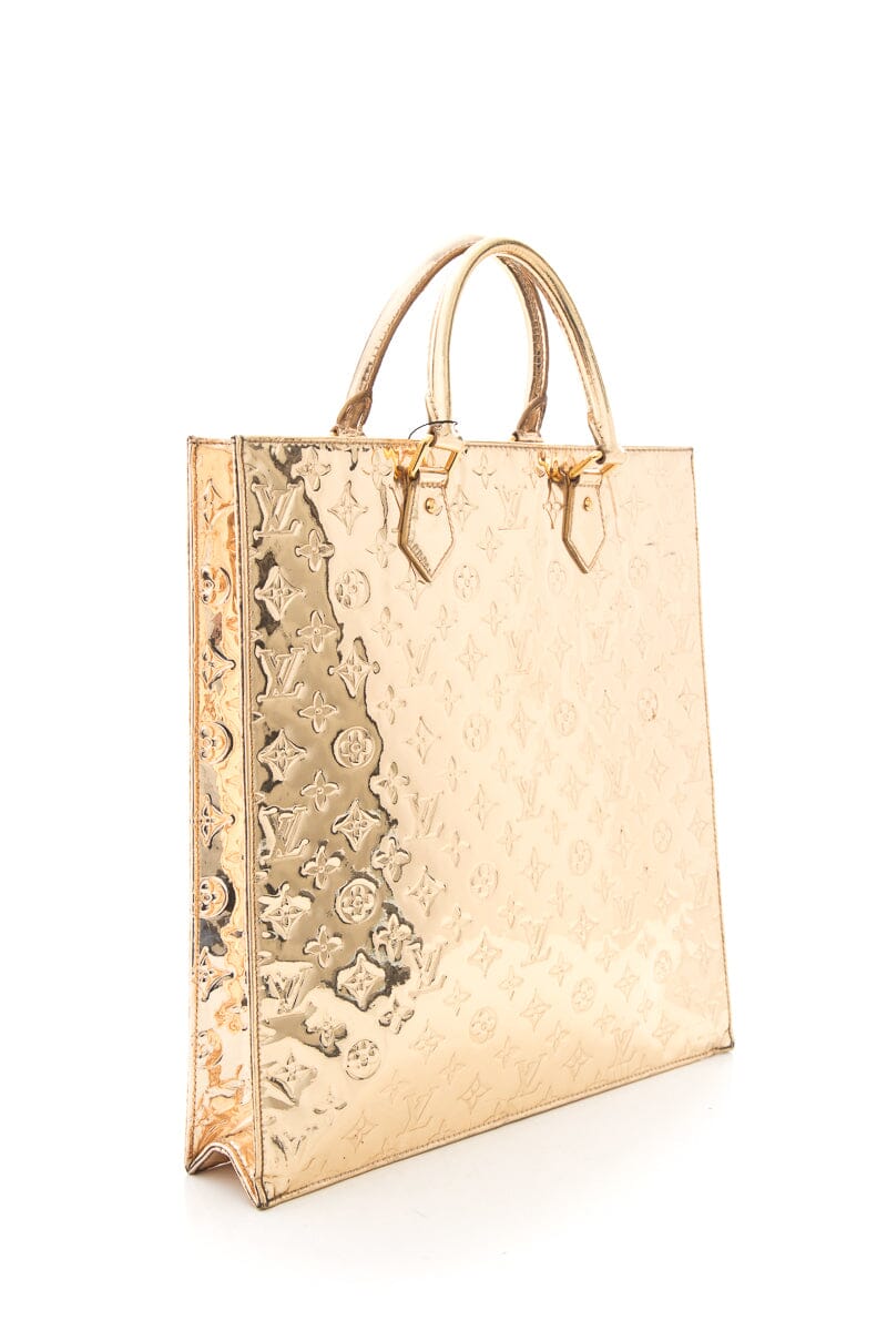 Louis Vuitton Gold Monogram Mirror PVC Top Handle Tote - Handbag - 2