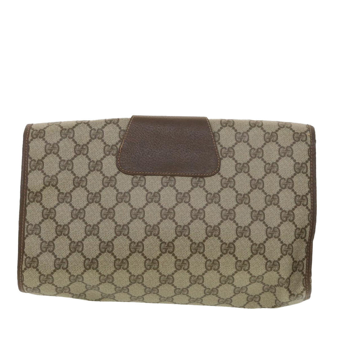 GUCCI GG Canvas Web Sherry Line Clutch Bag Beige Red 156.01.031  fm2132 - Gucci