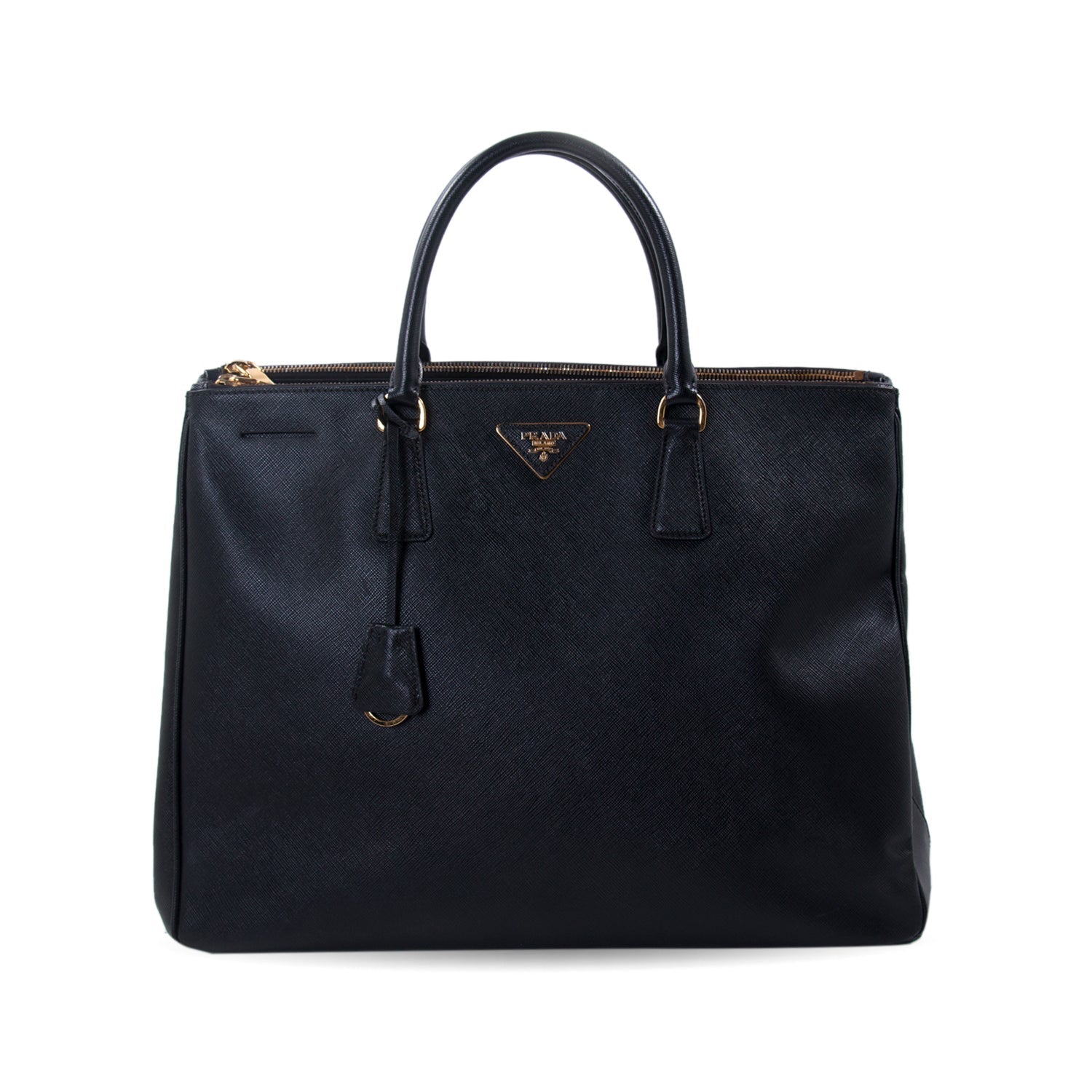 Prada Extra Large Lux Galleria Double Zip Tote - Bags