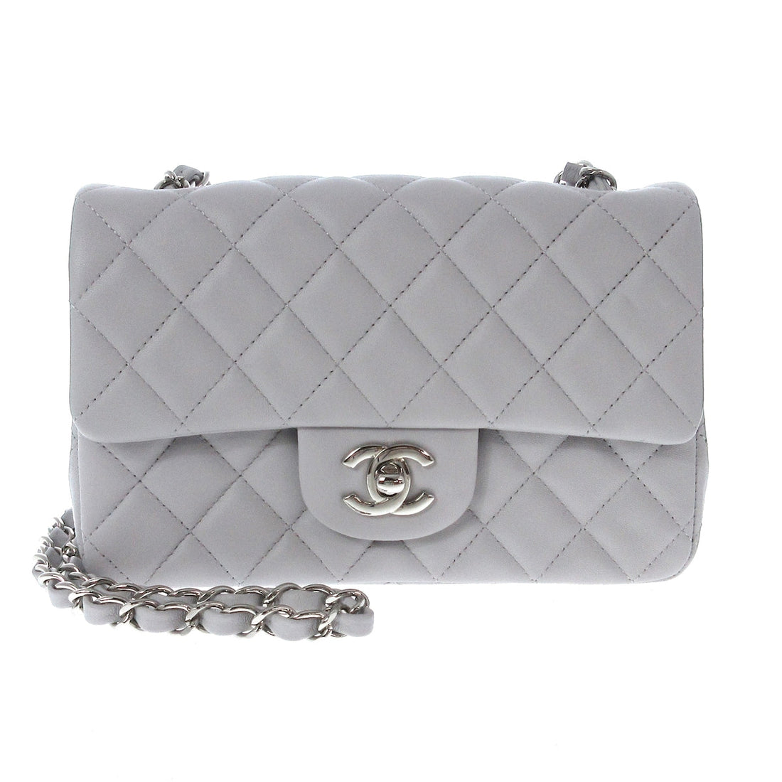 Chanel Mini Classic grey Bag - Bags