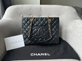 Chanel Black Caviar Grand Shopper Tote Gold Hardware (GST) - 26
