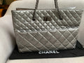 Chanel Large 2.55 Silver Grey Reissue Chain Tote - 4