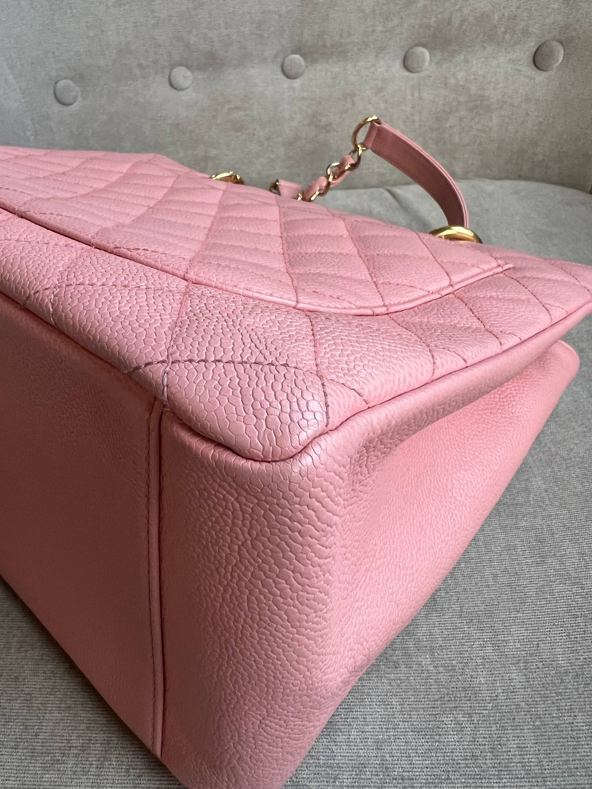 Chanel Pink Caviar Grand Shopper Tote (GST) - 23