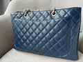 Chanel XL Dark Blue Caviar Grand Shopper Tote (GST) - 10