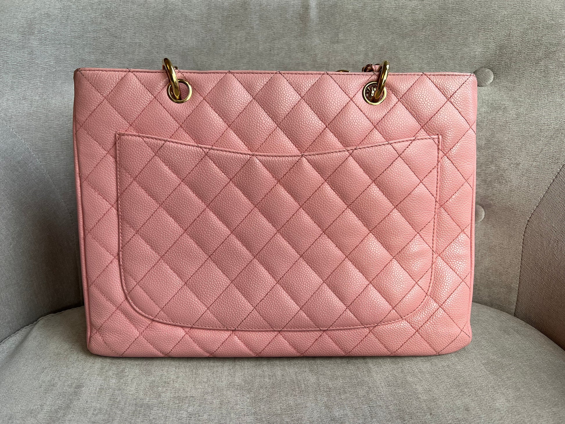 Chanel Pink Caviar Grand Shopper Tote (GST) - 15