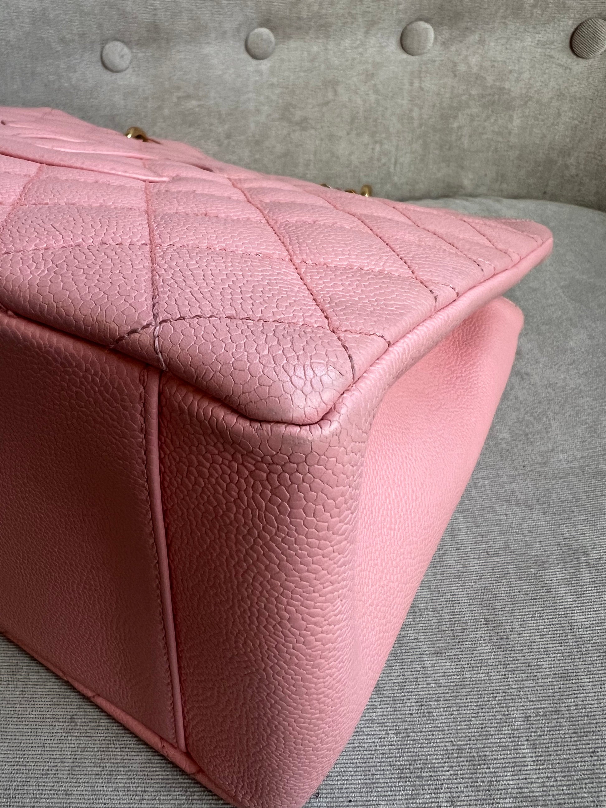 Chanel Pink Caviar Grand Shopper Tote (GST) - 21