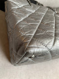 Chanel Large 2.55 Silver Grey Reissue Chain Tote - 22