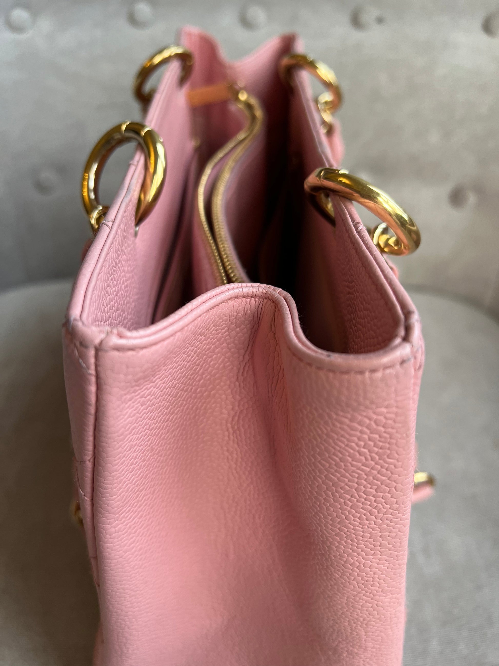 Chanel Pink Caviar Grand Shopper Tote (GST) - 16