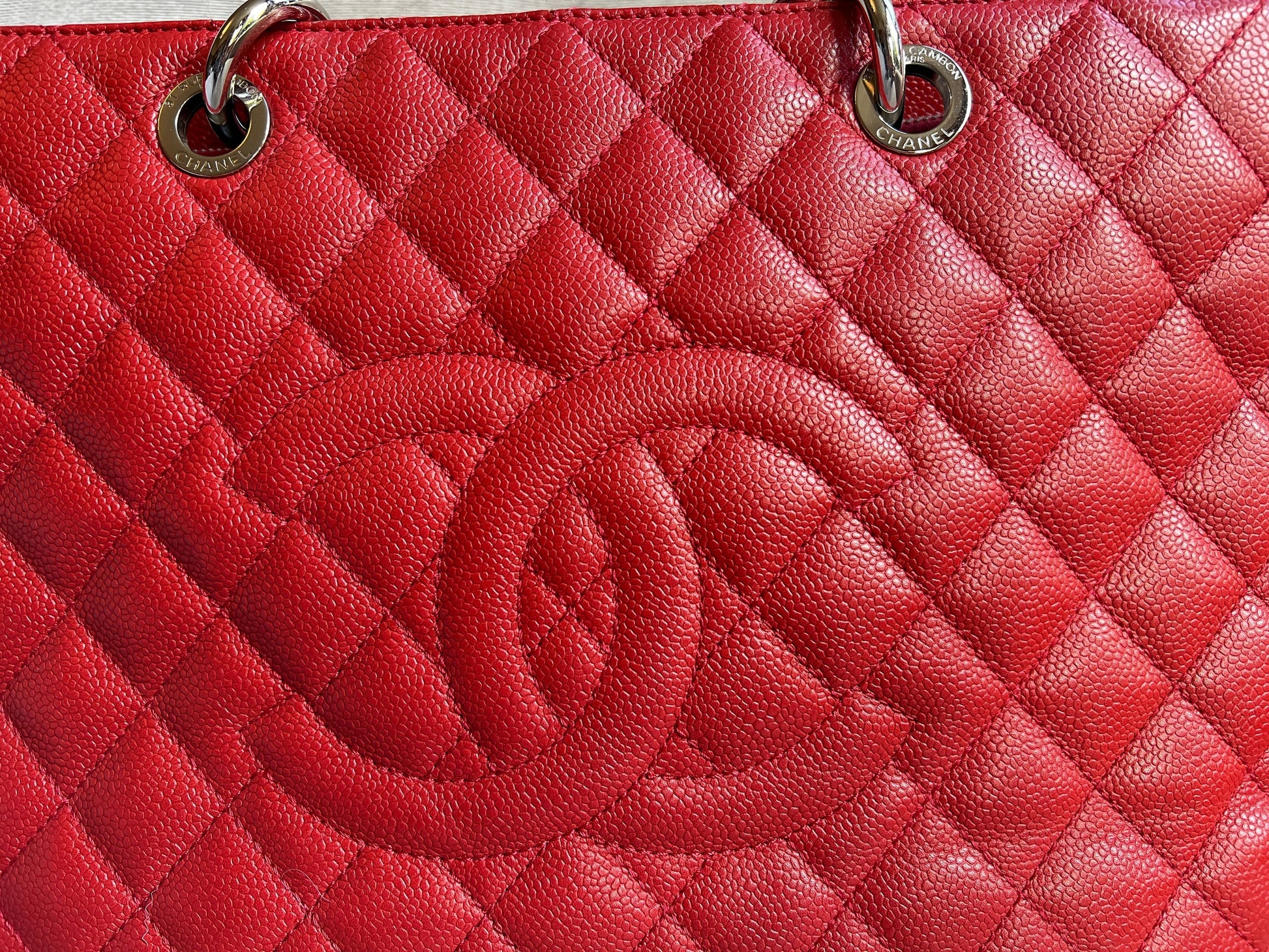 Chanel Red Caviar Grand Shopper Tote (GST) - 7
