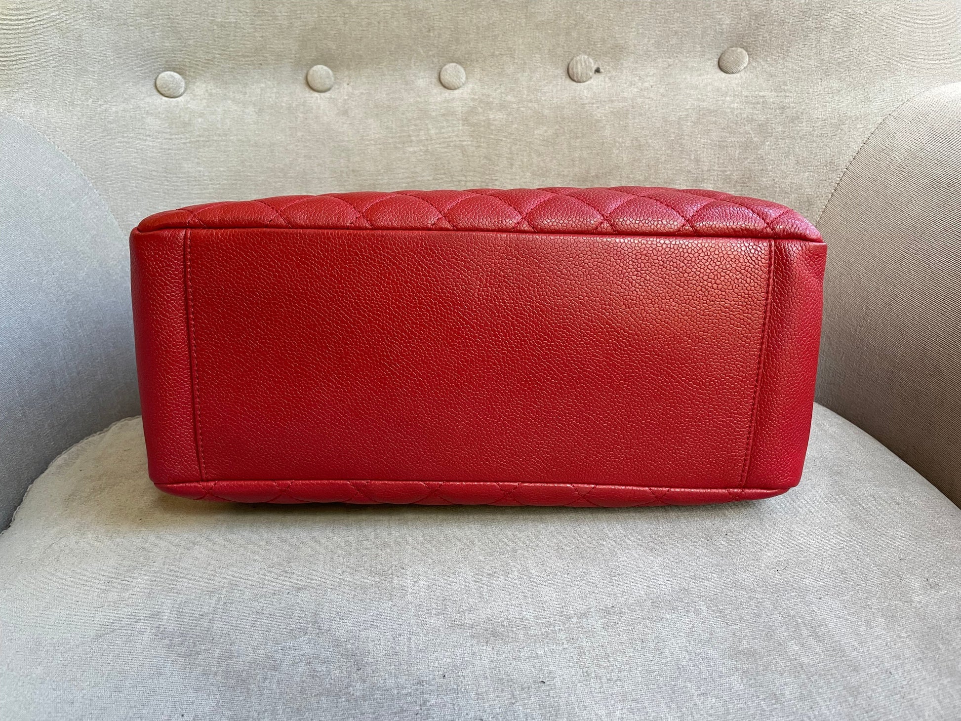 Chanel Red Caviar Grand Shopper Tote (GST) - 14