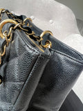 Chanel Black Caviar Grand Shopper Tote Gold Hardware (GST) - 14