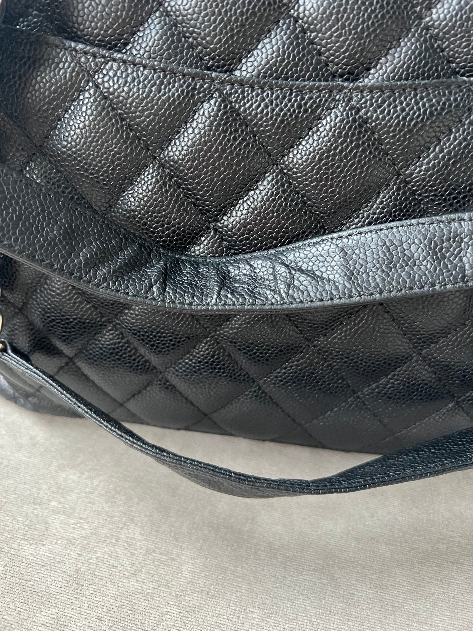 Chanel Black Caviar Grand Shopper Tote (GST) Silver Hardware - 8