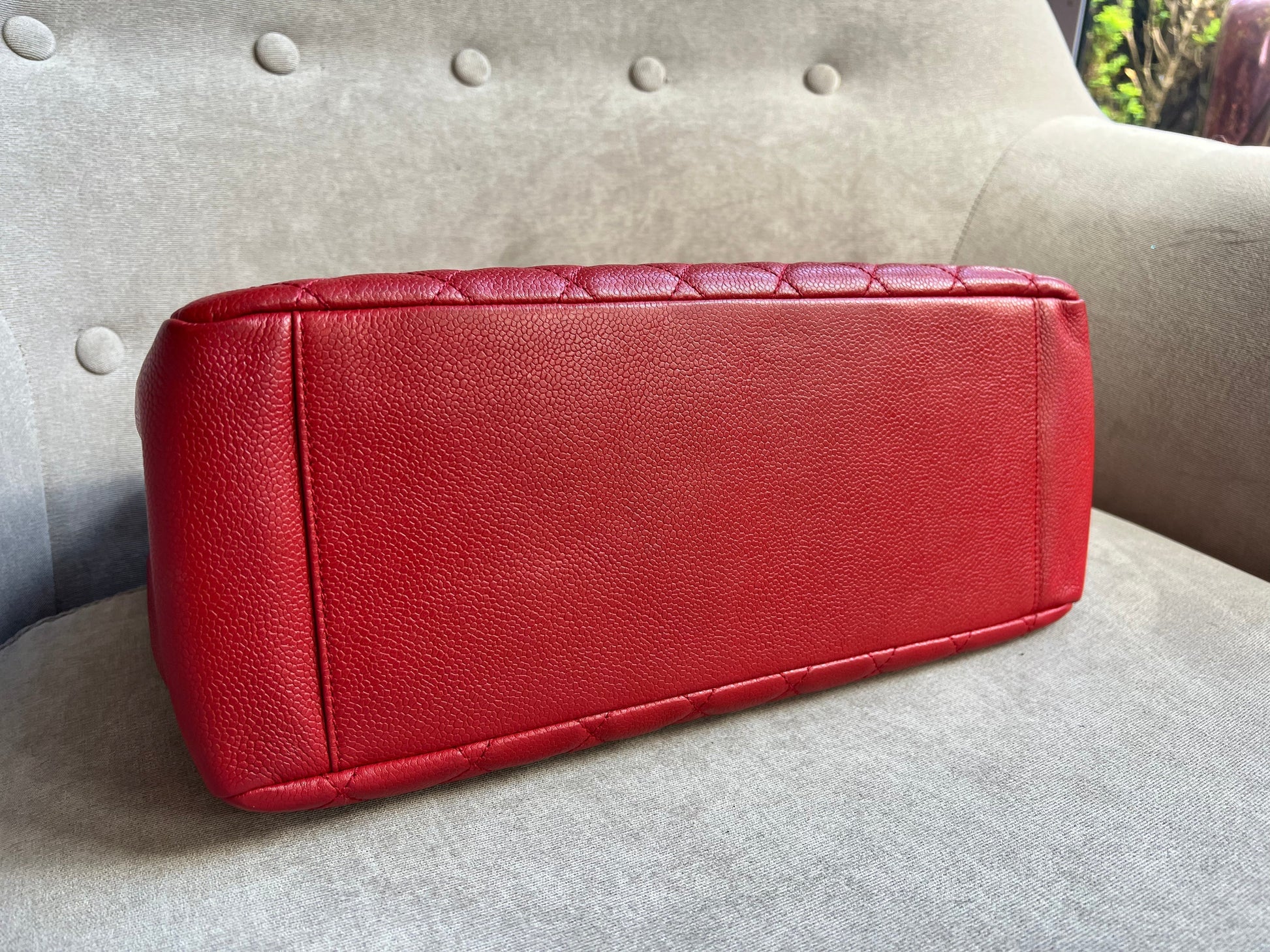 Chanel Red Caviar Grand Shopper Tote (GST) - 17