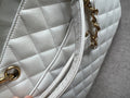 Chanel White Caviar Grand Shopper Tote (GST) - 20