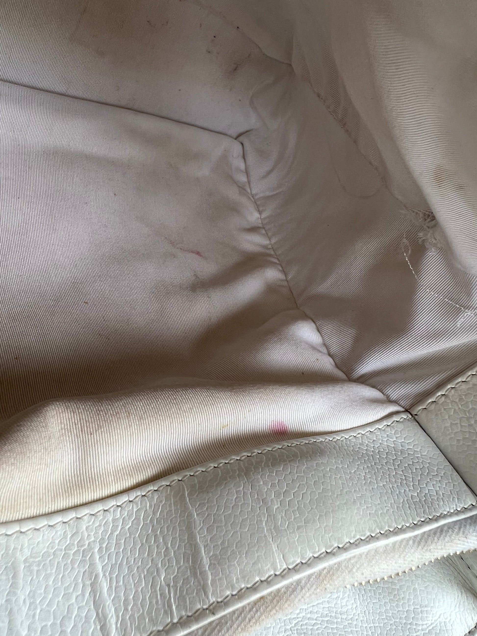 Chanel White Caviar Grand Shopper Tote (GST) - 26