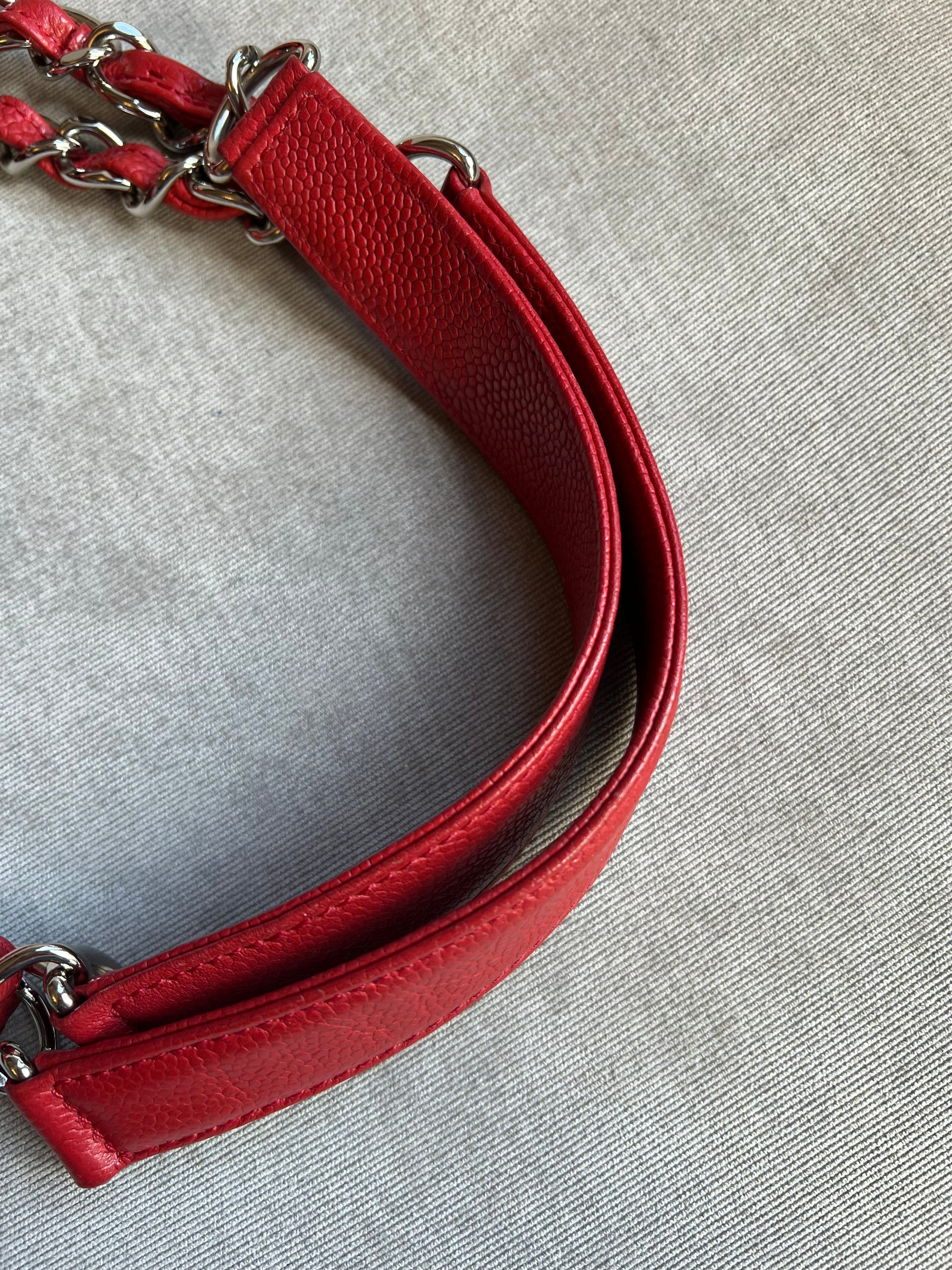 Chanel Red Caviar Grand Shopper Tote (GST) - 14