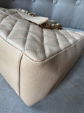 Chanel Beige Caviar Grand Shopper Tote with gold hardware (GST) - 19