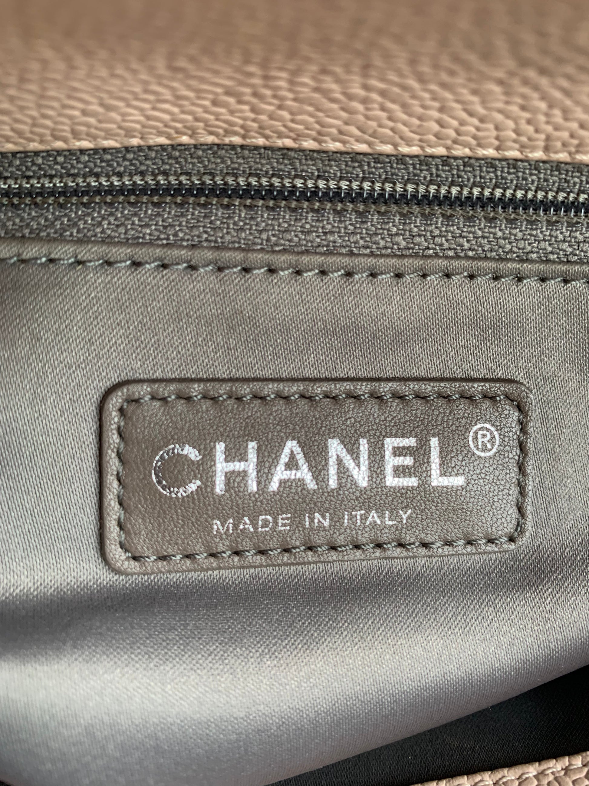 Chanel Light Pink Caviar Grand Shopper Tote with silver hardware (GST) - 32