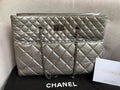 Chanel Large 2.55 Silver Grey Reissue Chain Tote - 28