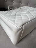 Chanel White Caviar Grand Shopper Tote (GST) - 19