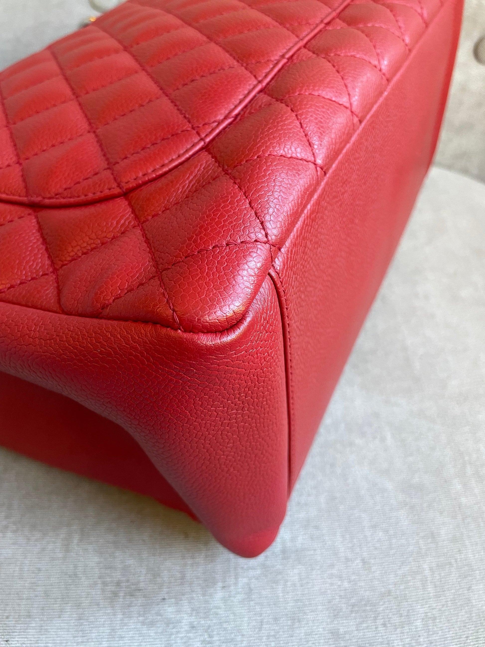 Chanel Red Caviar Grand Shopper Tote (GST) - 17