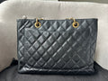 Chanel Black Caviar Grand Shopper Tote Gold Hardware (GST) - 9