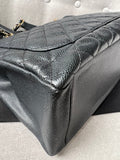 Chanel Black Caviar Grand Shopper Tote Gold Hardware (GST) - 22