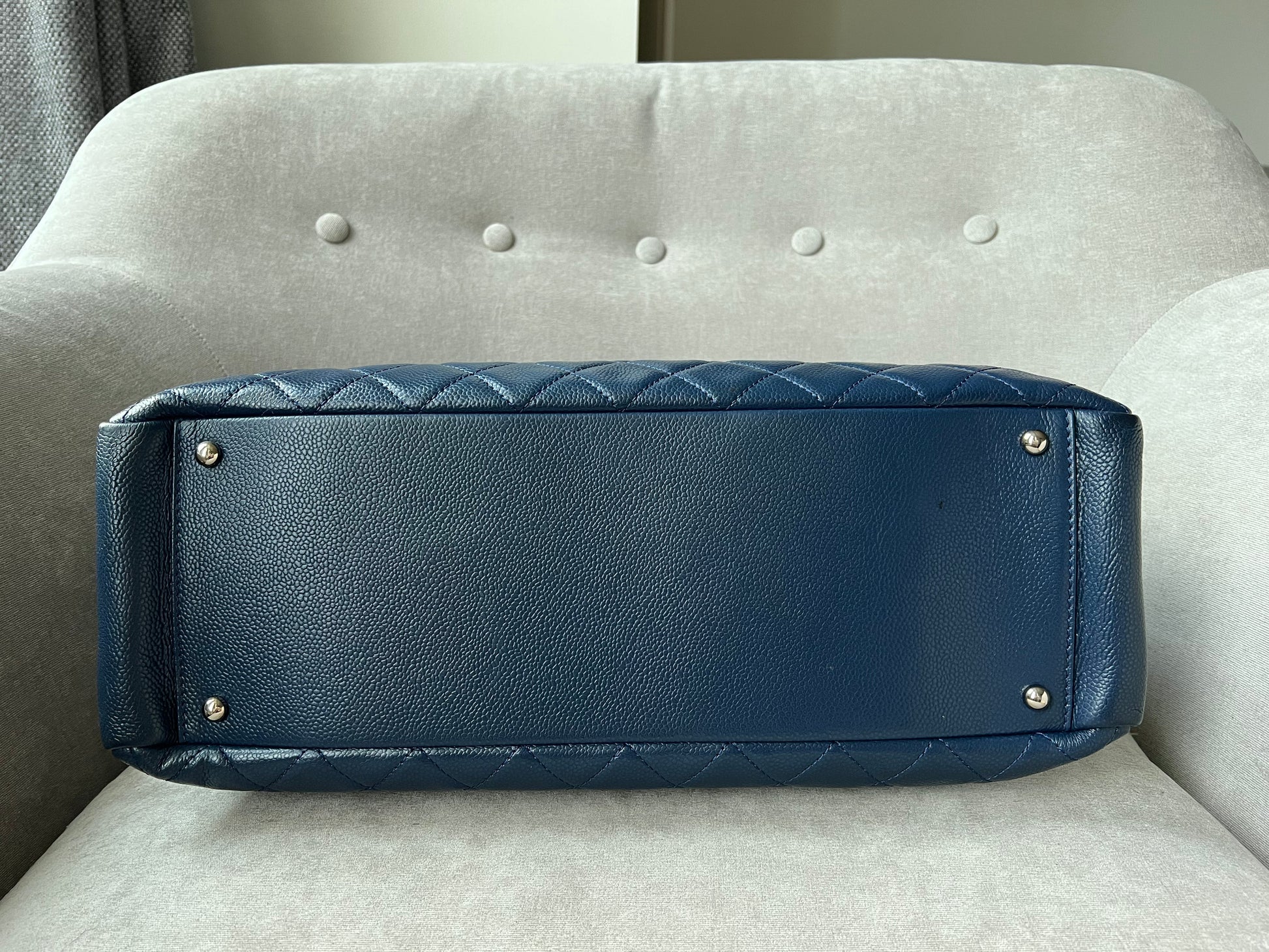 Chanel XL Dark Blue Caviar Grand Shopper Tote (GST) - 18