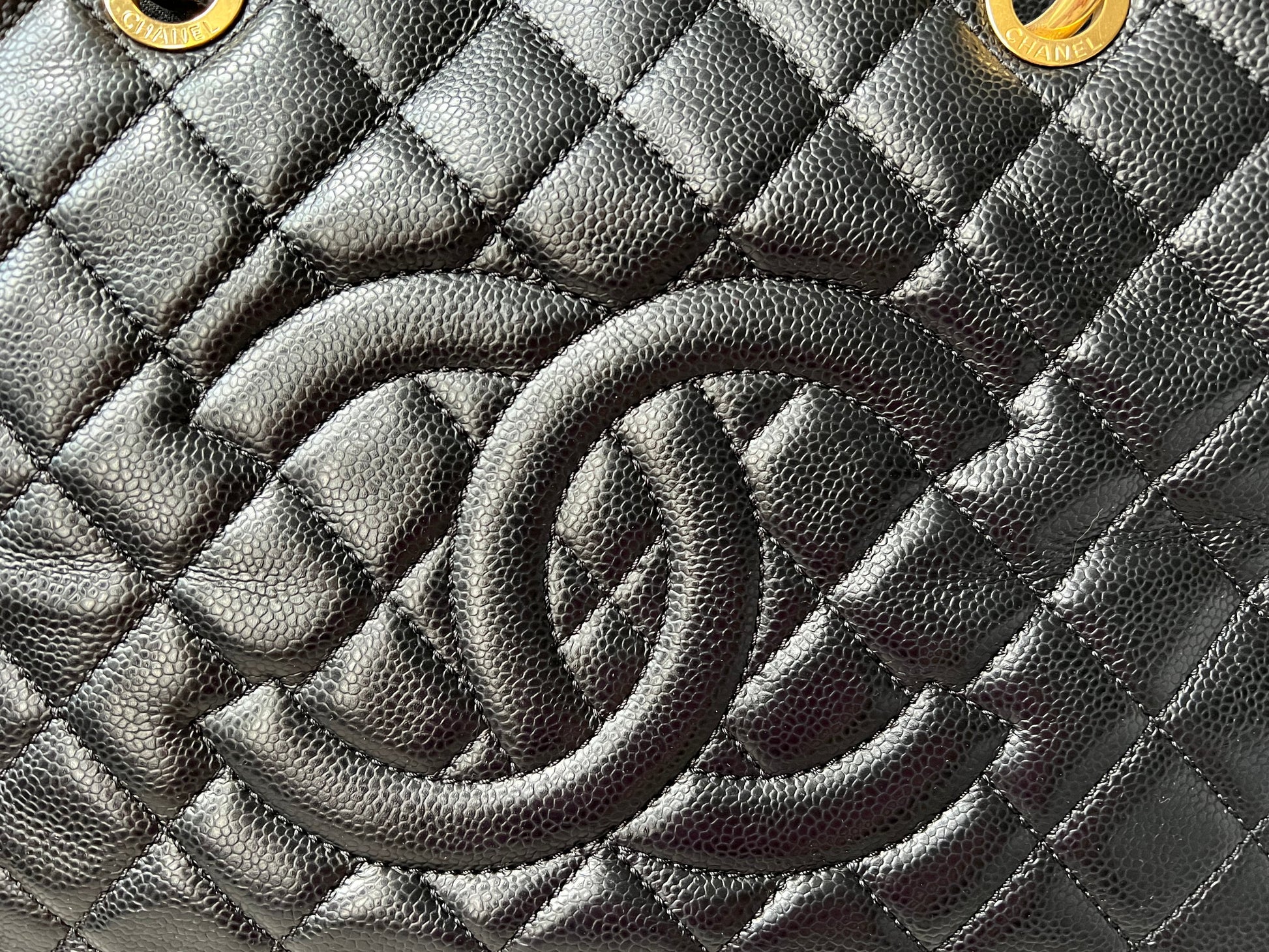 Chanel Black Caviar Grand Shopper Tote Gold Hardware (GST) - 5