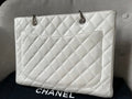 Chanel White Caviar Grand Shopper Tote (GST) - 12