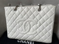 Chanel White Caviar Grand Shopper Tote (GST) - 6