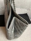 Chanel Large 2.55 Silver Grey Reissue Chain Tote - 12