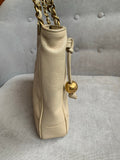 Chanel Vintage Beige Caviar Chain Tote - 14