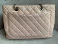 Chanel Light Pink Caviar Grand Shopper Tote with silver hardware (GST) - 10