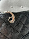Chanel Black Caviar Grand Shopper Tote (GST) Silver Hardware - 12