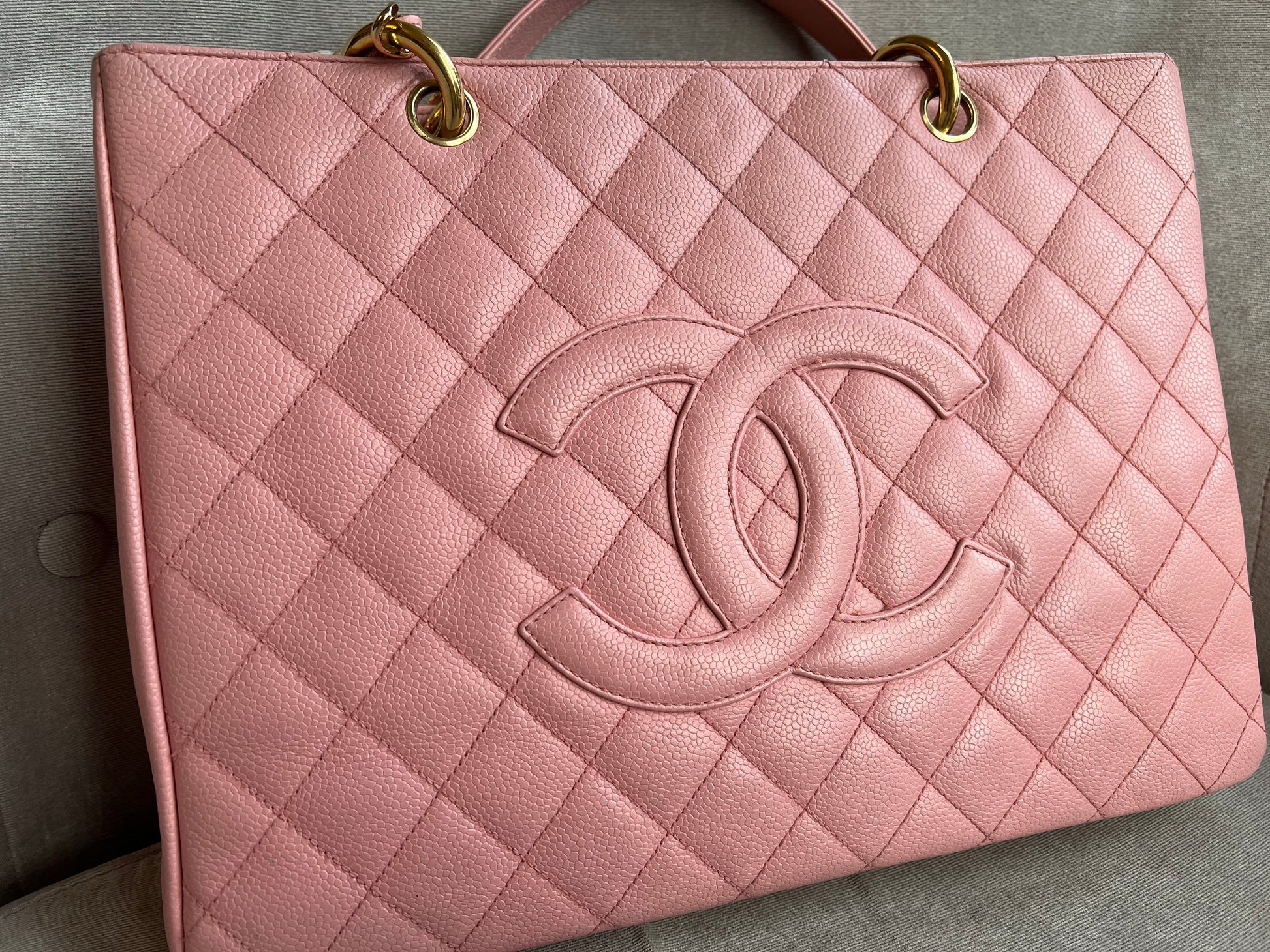 Chanel Pink Caviar Grand Shopper Tote (GST) - 6