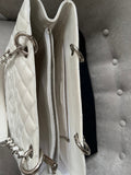 Chanel White Caviar Grand Shopper Tote (GST) - 26