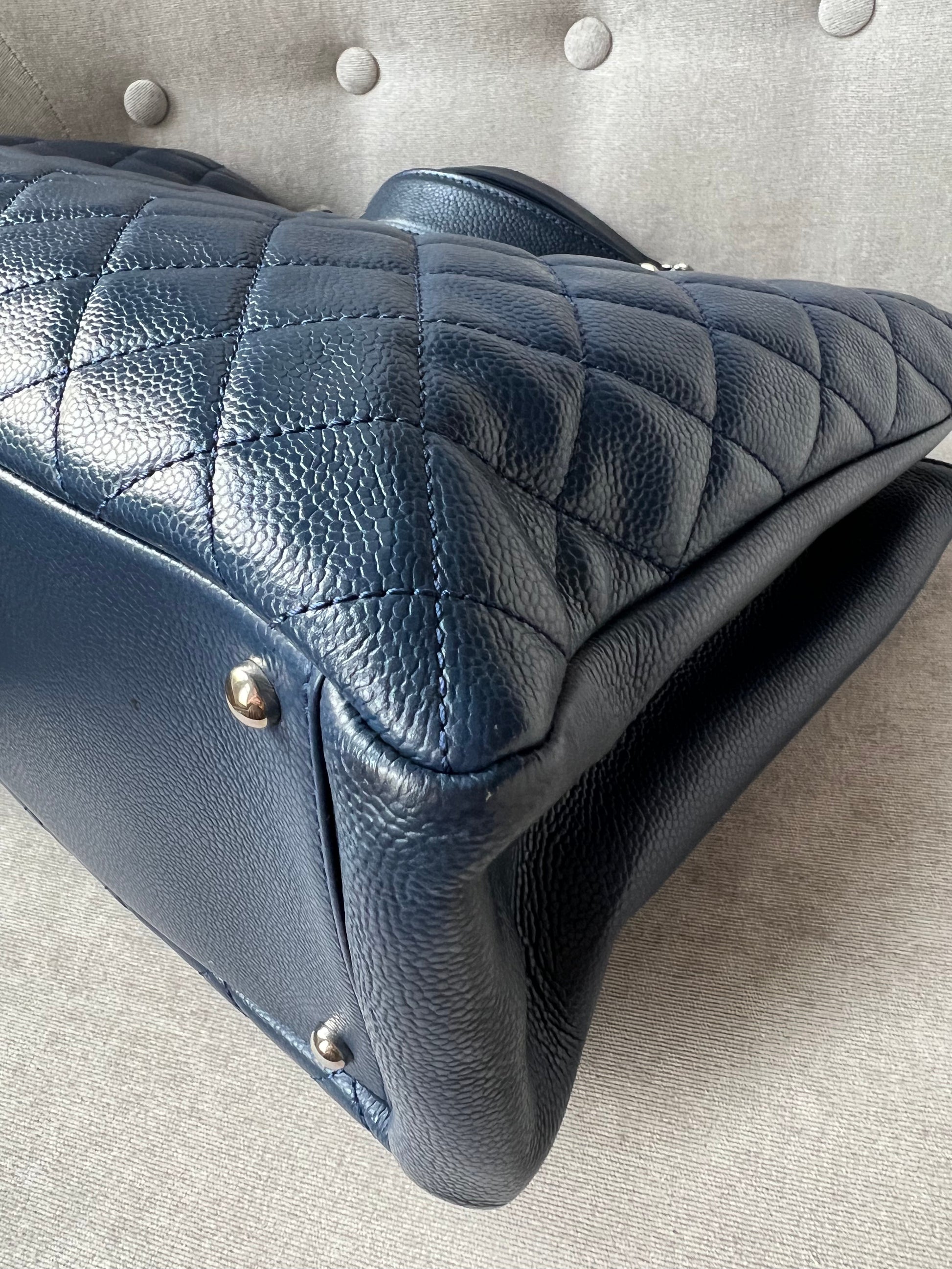 Chanel XL Dark Blue Caviar Grand Shopper Tote (GST) - 23