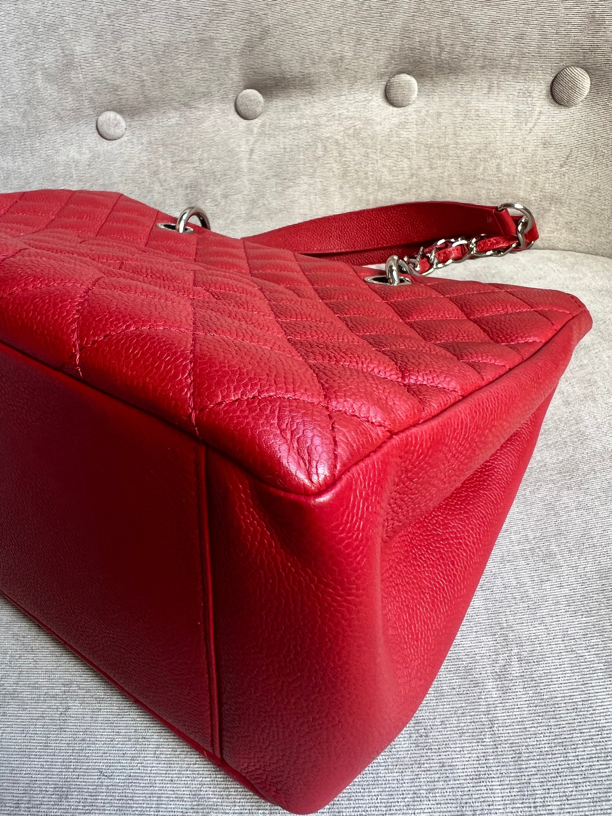 Chanel Red Caviar Grand Shopper Tote (GST) - 18