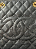 Chanel Black Caviar Grand Shopper Tote Gold Hardware (GST) - 6
