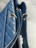 Chanel XL Dark Blue Caviar Grand Shopper Tote (GST) - 16