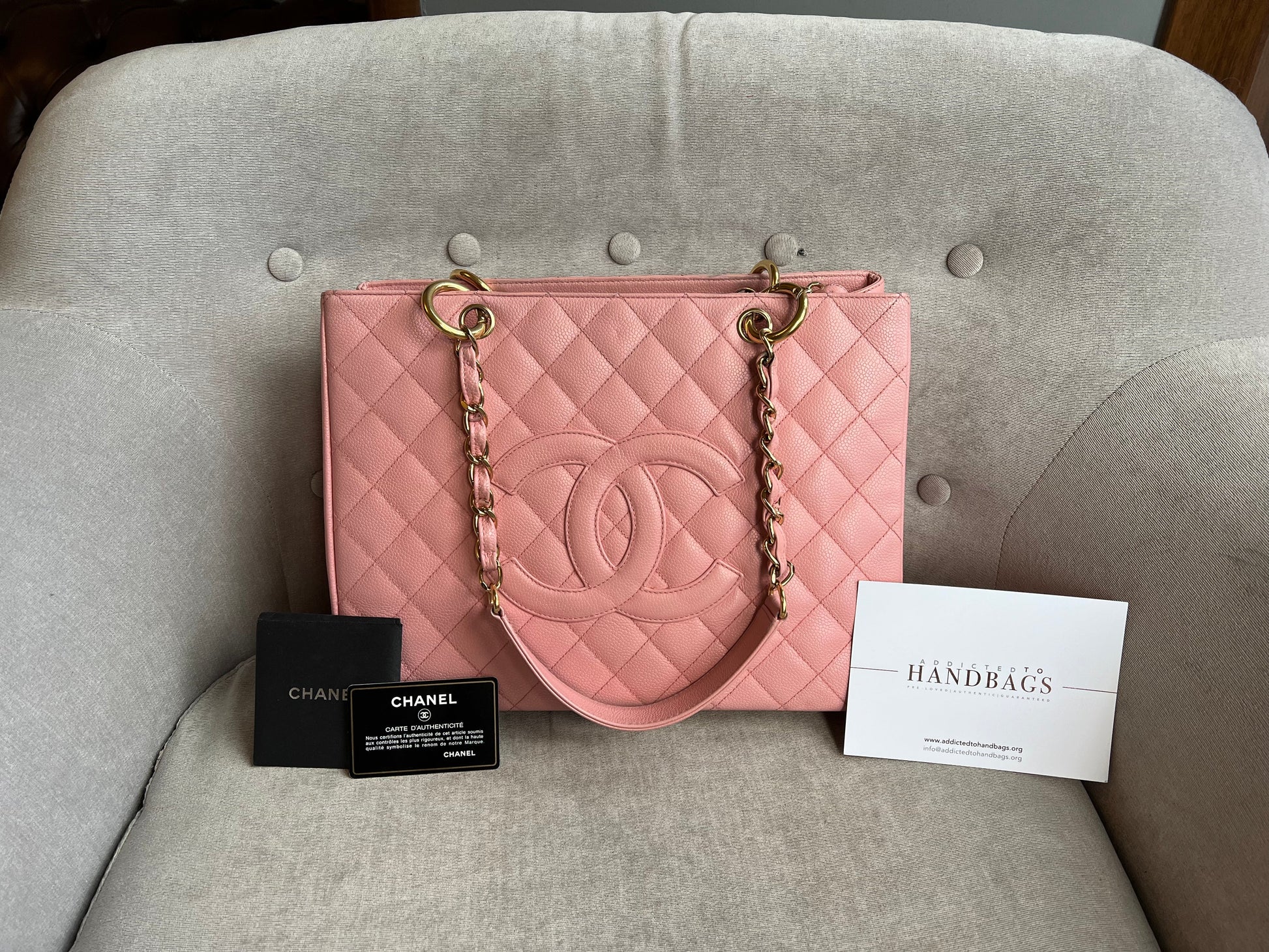 Chanel Pink Caviar Grand Shopper Tote (GST) - 30