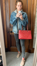 Chanel Red Caviar Grand Shopper Tote (GST) - 3