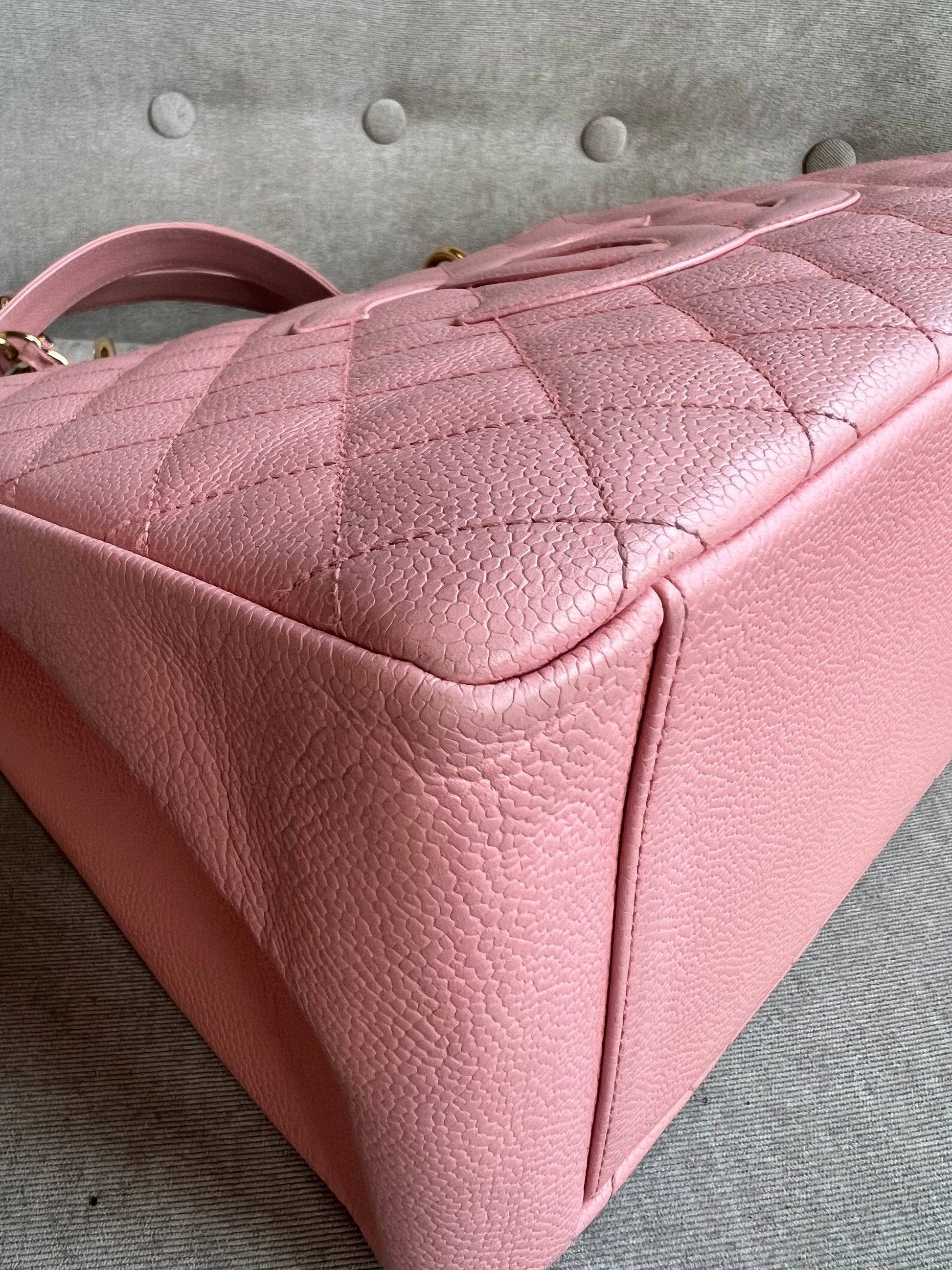 Chanel Pink Caviar Grand Shopper Tote (GST) - 22