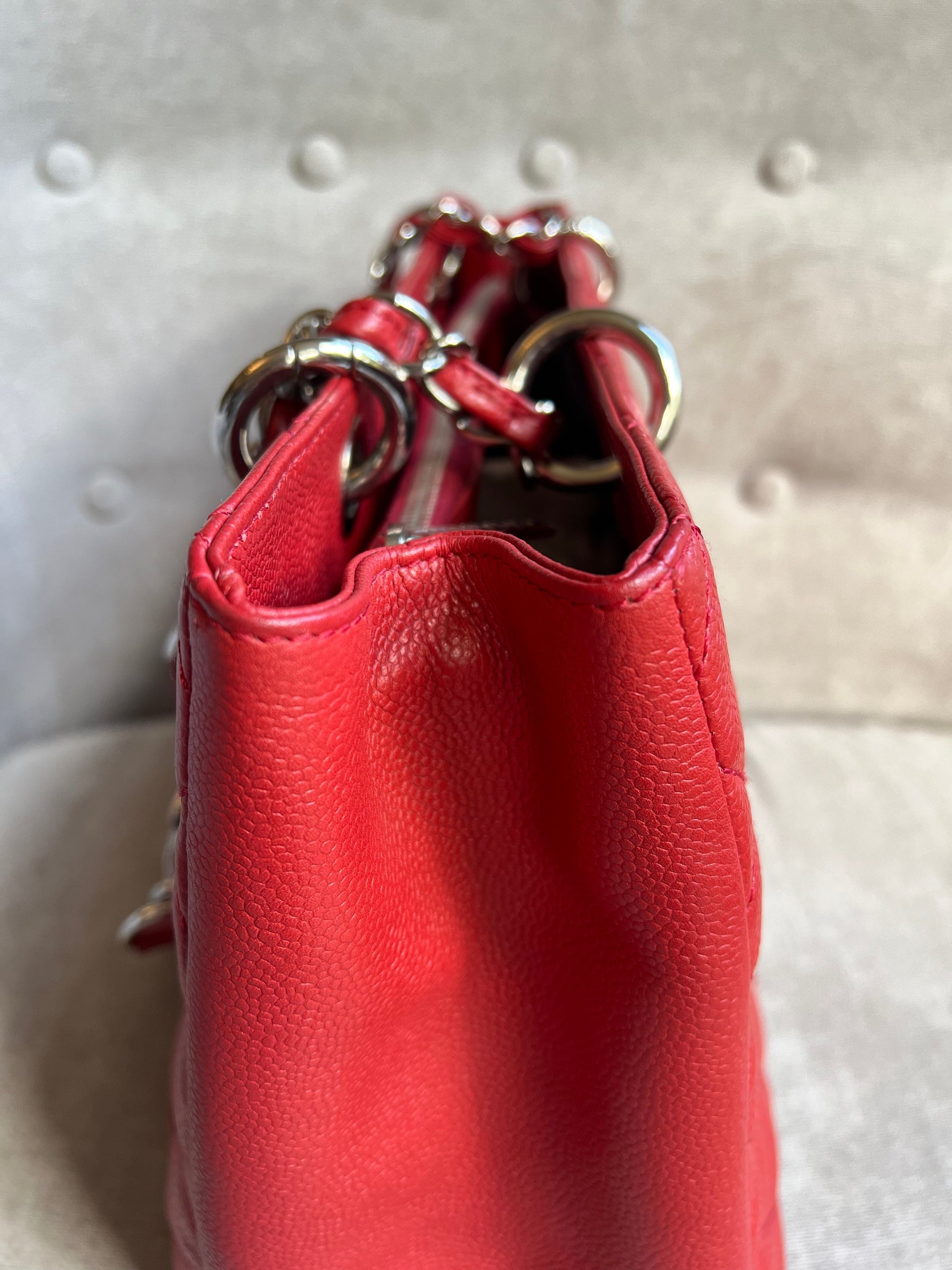 Chanel Red Caviar Grand Shopper Tote (GST) - 9